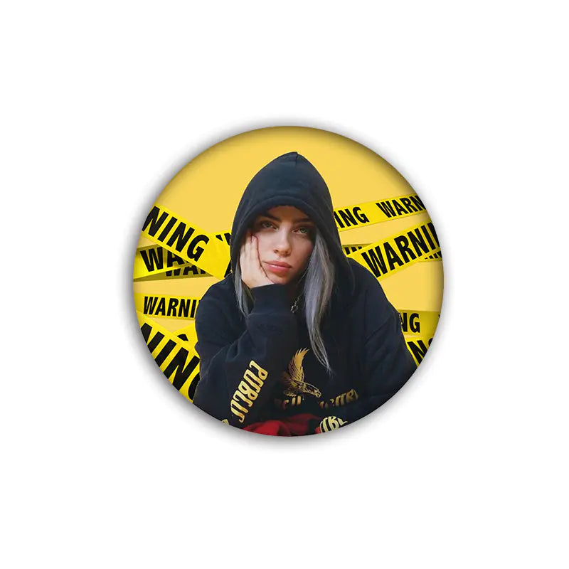 Billie Eilish Enamel Pin - Unique Brooch Badge