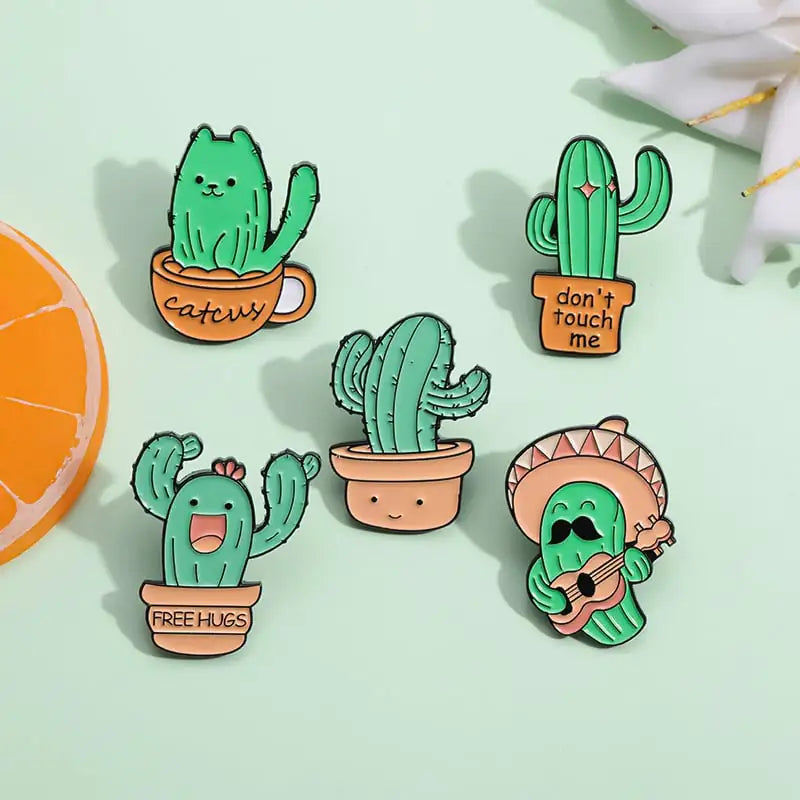 Cute Singing and Dancing Cactus Badge Accessories