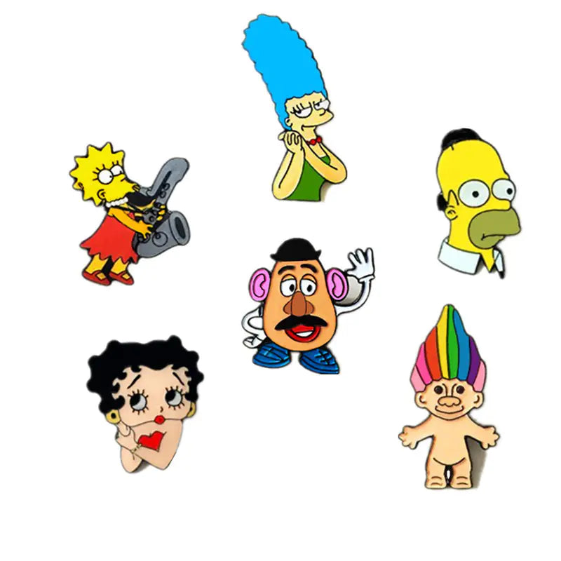 Cute Cartoon Character Enamel Brooch and Badge