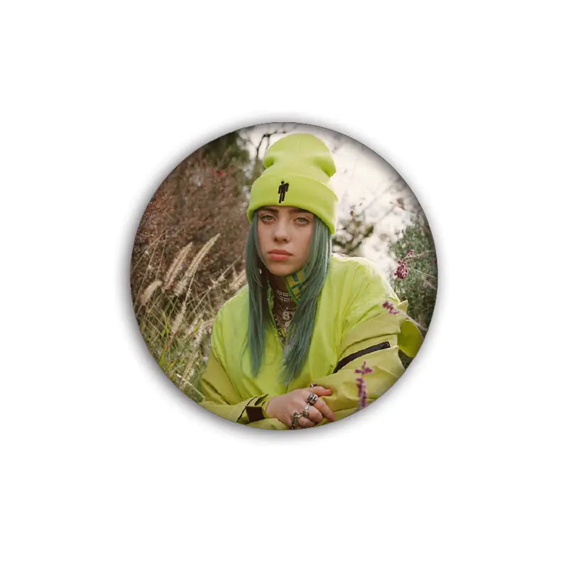 Billie Eilish Enamel Pin - Unique Brooch Badge